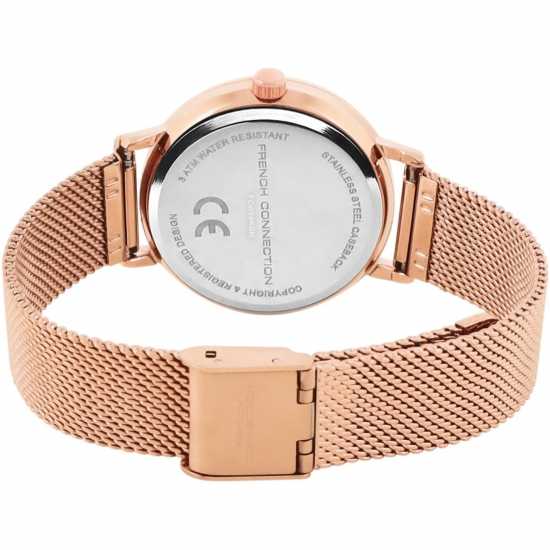 French Connection Connection Women Stainless Steel Bracelet Style Straps Analogue Watch  Часовници