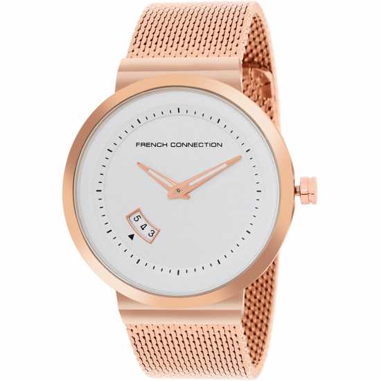 French Connection Connection Silver Dial Analog Watch For Men  Часовници