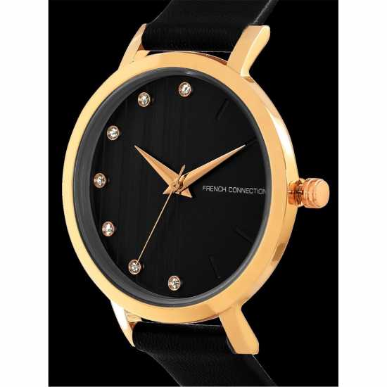 French Connection Мъжки Ръчен Часовник Connnection Analog Black Dial Womens Watch  Часовници