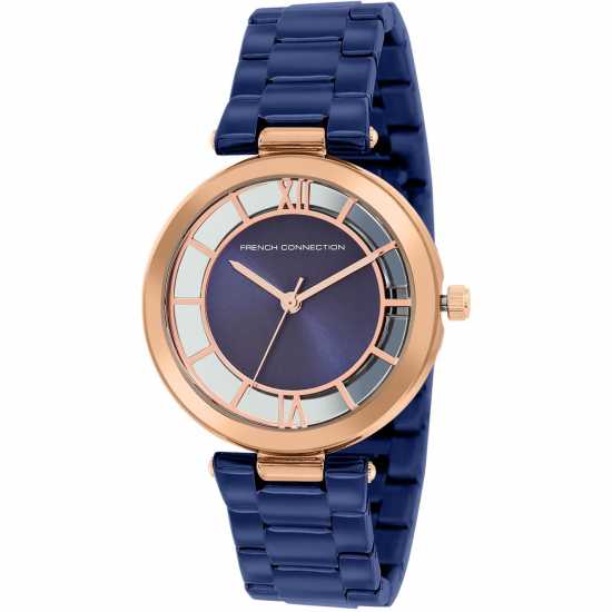 French Connection Мъжки Ръчен Часовник Connection Analog Blue Dial Womens Watch  Часовници
