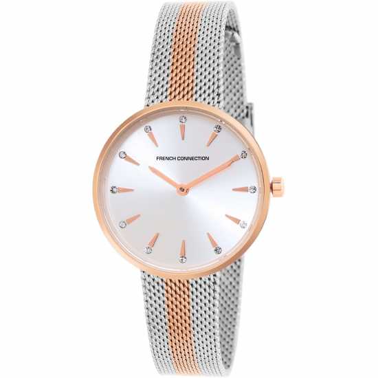 French Connection Connection Silver Dial Analog Watch For Women  Часовници