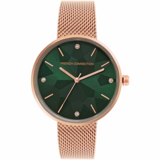 French Connection Мъжки Ръчен Часовник Connection Analog Green Dial Womens Watch  