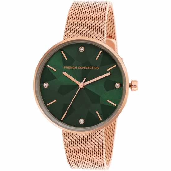 French Connection Мъжки Ръчен Часовник Connection Analog Green Dial Womens Watch  