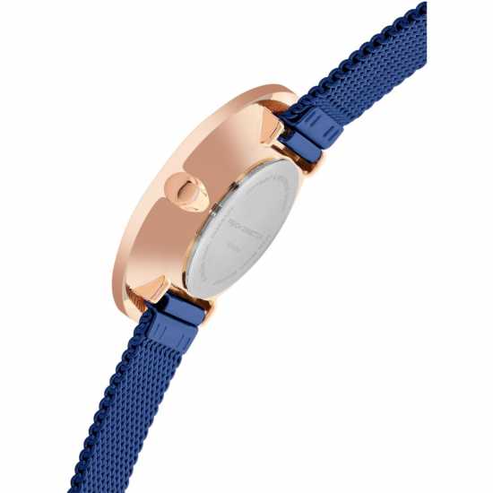 French Connection Connection Womens Fleur Analog Watch Blue Strap  Часовници