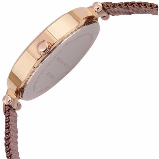 French Connection Connection Womens Analog Watch Brown Strap  Часовници