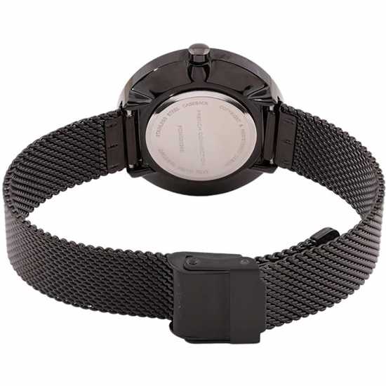 French Connection Connection Womens Analog Watch Black Strap  Часовници
