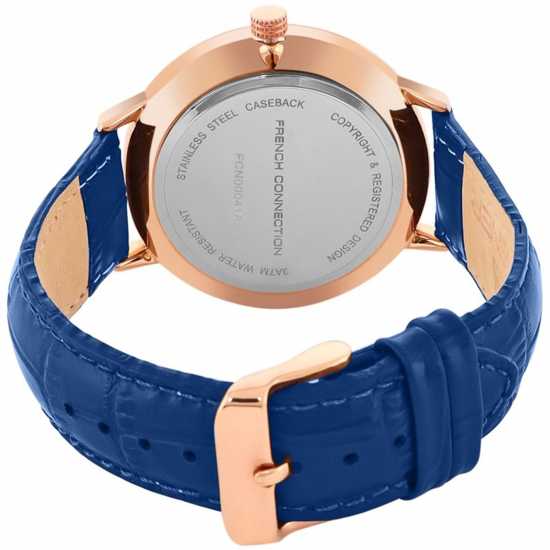 French Connection Mens Analog Watch Blue Strap  