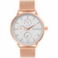 French Connection Мъжки Ръчен Часовник Connection Analog Silver Dial Mens Watch  Часовници