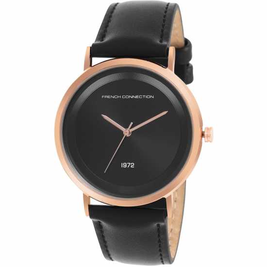 French Connection Connection Men Crizel Black Dial Analog Watch  Часовници