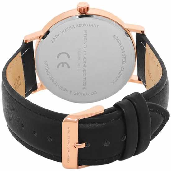 French Connection Connection Men Crizel Black Dial Analog Watch  Часовници