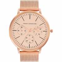 French Connection Connection Mario Rose Gold Round Analog Watch For Men  Часовници