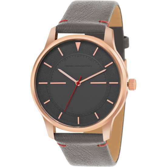 Часовници French Connection Connection Caesar Grey Round Analog Watch For Men French Connection Connection Caesar Grey Round Analog Watch For Men Часовници