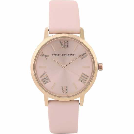 Часовници French Connection Connection Verina Pink Round Analog Watch For Women French Connection Connection Verina Pink Round Analog Watch For Women Часовници