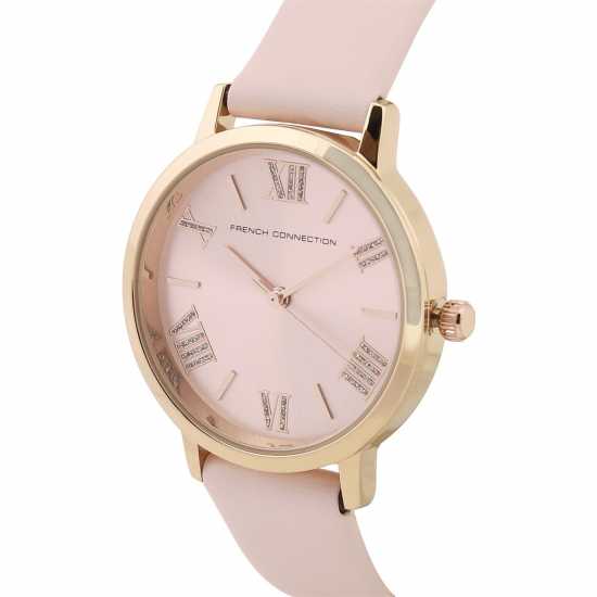 Часовници French Connection Connection Verina Pink Round Analog Watch For Women French Connection Connection Verina Pink Round Analog Watch For Women Часовници