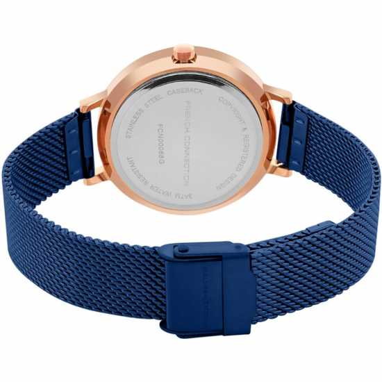 French Connection Connection Grace Blue Round Analog Watch For Women  Часовници