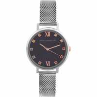 Часовници French Connection Connection Grace Blue Round Analog Watch With Steel Mesh Strap For Women French Connection Connection Grace Blue Round Analog Watch With Steel Mesh Strap For Women Часовници