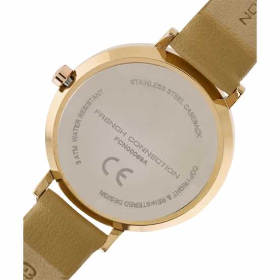 Часовници French Connection Connection Tan Round Analog Watch For Women French Connection Connection Tan Round Analog Watch For Women Часовници