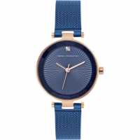 Часовници French Connection Connection Haven Blue Round Analog Watch For Women French Connection Connection Haven Blue Round Analog Watch For Women Часовници