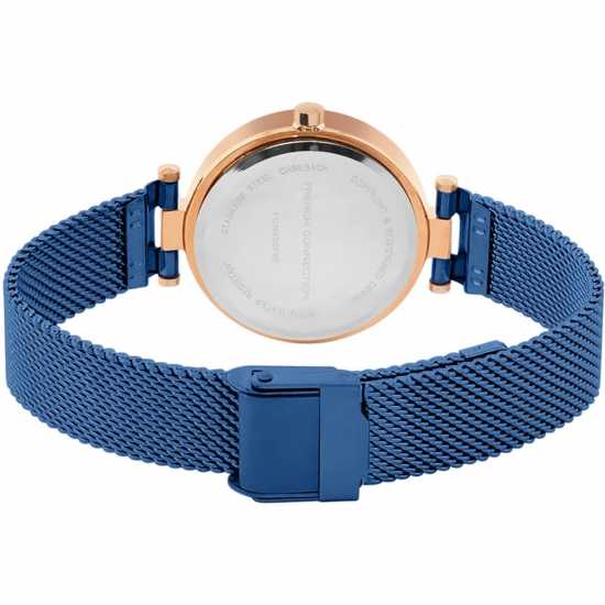 Часовници French Connection Connection Haven Blue Round Analog Watch For Women French Connection Connection Haven Blue Round Analog Watch For Women Часовници