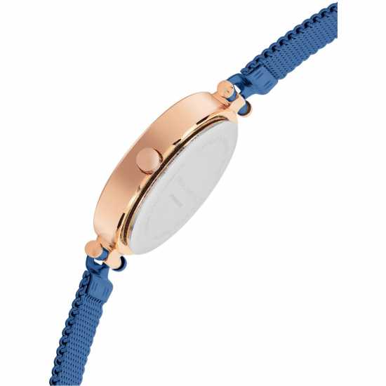 Часовници French Connection Connection Haven Blue Round Analog Watch For Women French Connection Connection Haven Blue Round Analog Watch For Women Часовници