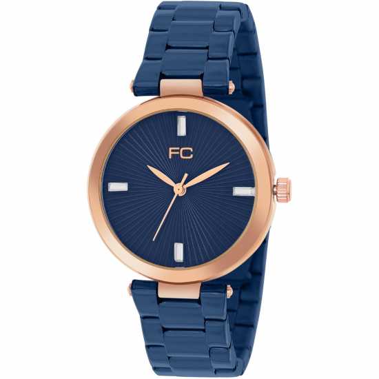 Часовници French Connection Connection Colette Blue Round Analog Watch For Women French Connection Connection Colette Blue Round Analog Watch For Women Часовници