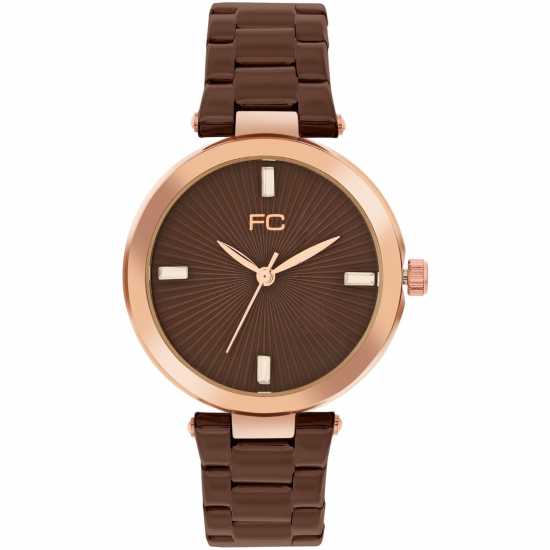 Часовници French Connection Connection Colette Brown Round Analog Watch For Women French Connection Connection Colette Brown Round Analog Watch For Women Часовници