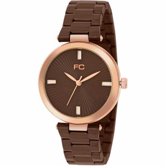 Часовници French Connection Connection Colette Brown Round Analog Watch For Women French Connection Connection Colette Brown Round Analog Watch For Women Часовници
