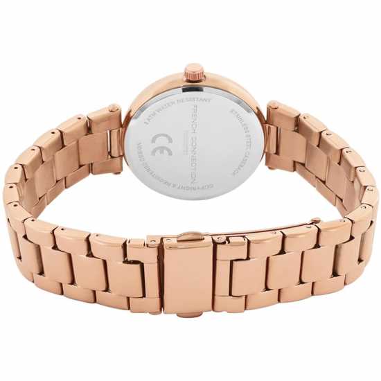 French Connection Connection Colette Rose Gold Round Analog Watch For Women  Часовници