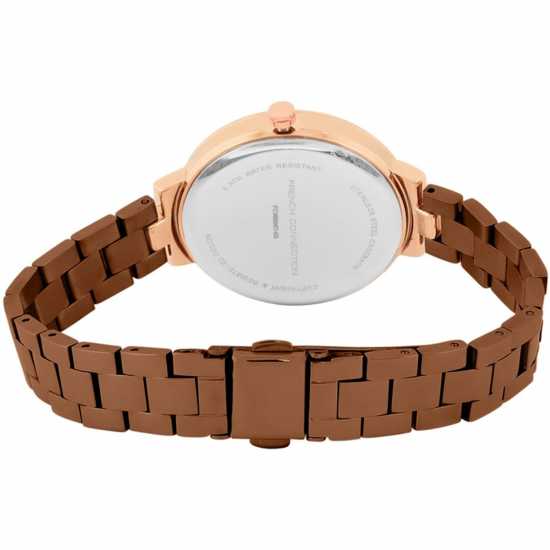 French Connection Connection Cornelia Brown Round Analog Watch For Women  Часовници