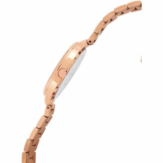 Часовници French Connection Connection Cornelia Brown Round Analog Watch With Rose Metal Strap For Women French Connection Connection Cornelia Brown Round Analog Watch With Rose Metal Strap For Women Часовници