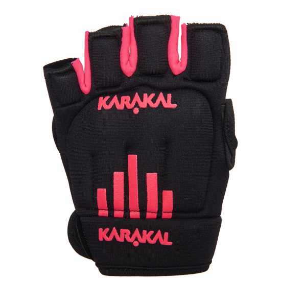 Karakal Pro Hockey Glove Junior Black/Pink 