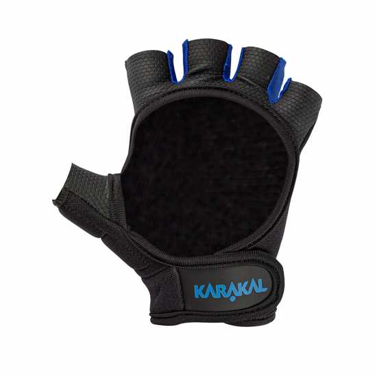 Karakal Pro Hockey Glove Junior Black/Blue 