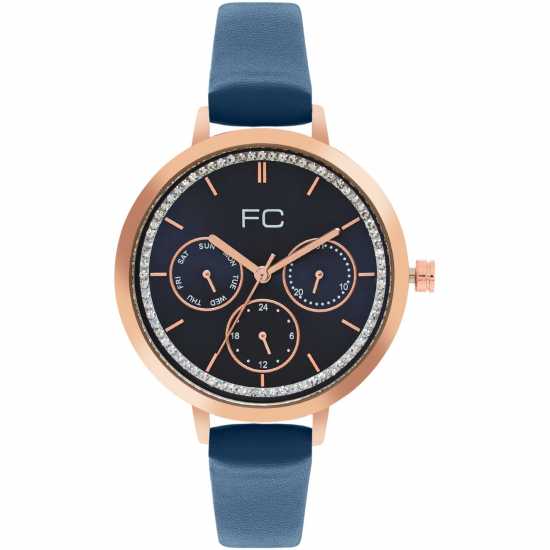 Часовници French Connection Connection Cornelia Blue Round Analog Watch For Women French Connection Connection Cornelia Blue Round Analog Watch For Women Часовници