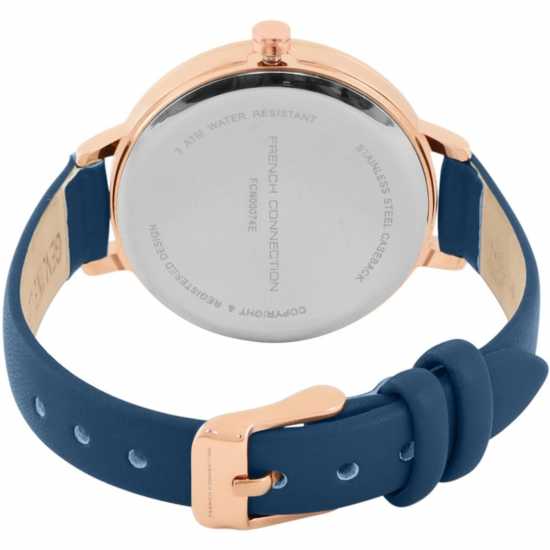 Часовници French Connection Connection Cornelia Blue Round Analog Watch For Women French Connection Connection Cornelia Blue Round Analog Watch For Women Часовници