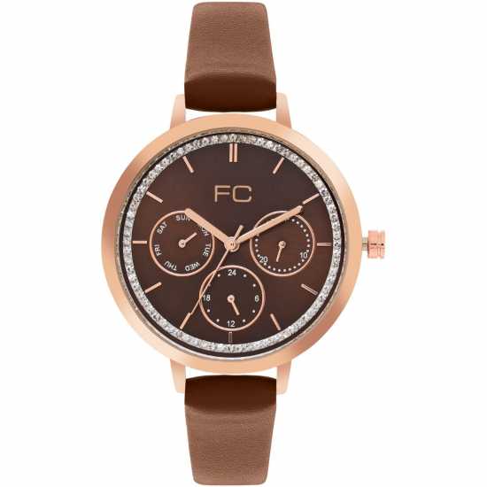 Часовници French Connection Connection Cornelia Brown Round Analog Watch For Women French Connection Connection Cornelia Brown Round Analog Watch For Women Часовници