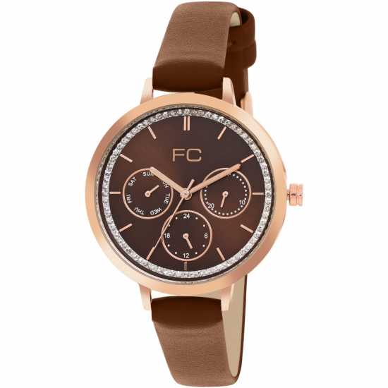 Часовници French Connection Connection Cornelia Brown Round Analog Watch For Women French Connection Connection Cornelia Brown Round Analog Watch For Women Часовници