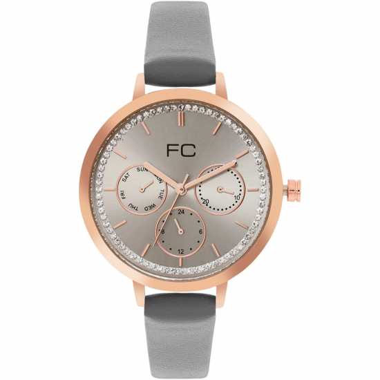 French Connection Connection Cornelia Warm Grey Round Analog Watch For Women  Часовници