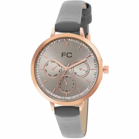 French Connection Connection Cornelia Warm Grey Round Analog Watch For Women  Часовници