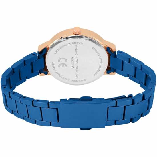 Часовници French Connection Connection Lucienne Blue Round Analog Watch For Women French Connection Connection Lucienne Blue Round Analog Watch For Women Часовници