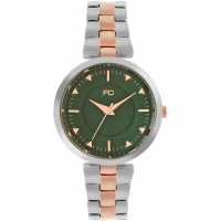 Часовници French Connection Connection Suki Green Round Analog Watch Rose Tone Metal For Women French Connection Connection Suki Green Round Analog Watch Rose Tone Metal For Women Часовници