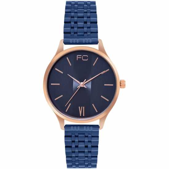 French Connection Connection Aiko Blue Round Analog Watch For Women  Часовници