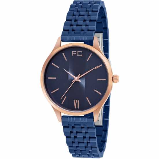 French Connection Connection Aiko Blue Round Analog Watch For Women  Часовници