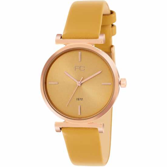 Часовници French Connection Connection Claire Mustard Round Analog Watch For Women French Connection Connection Claire Mustard Round Analog Watch For Women Часовници