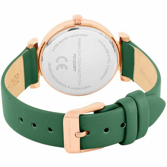 French Connection Connection Claire Green Round Analog Watch For Women  Часовници
