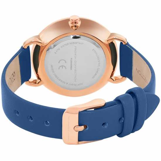 French Connection Connection Esme Blue Round Analog Watch For Women  Часовници