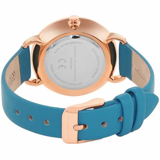 French Connection Esme Blue Round Analog Watch For Women  