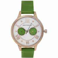 French Connection Connection White Mop Dial With Green Eyes Luxury Watch For Women French Connection Connection White Mop Dial With Green Eyes Luxury Watch For Women