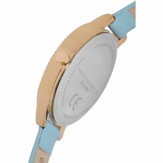 French Connection Connection White Mop Dial With Sky Blue Eyes Luxury Watch For Women  Часовници
