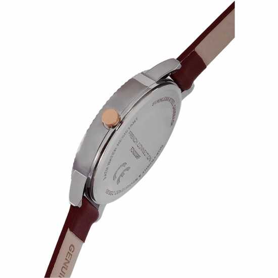 French Connection Connection White Mop Dial With Maroon Eyes Luxury Watch For Women  Часовници