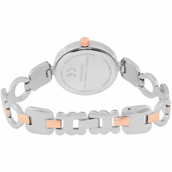 French Connection Connection Womens Rose Gold Dial Analog Watch  Часовници